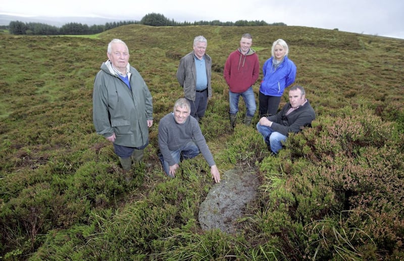 Residents pictured at the Mass rock site last year 