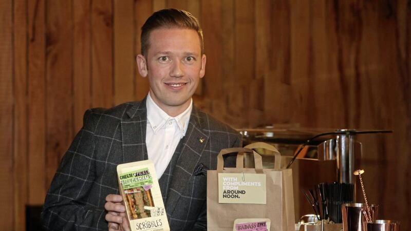 Gareth Chambers, managing director of Around Noon, at the launch of the Irish News Workplace &amp; Employment Awards. Guests at the launch each received a free healthy lunch courtesy of the Newry firm 