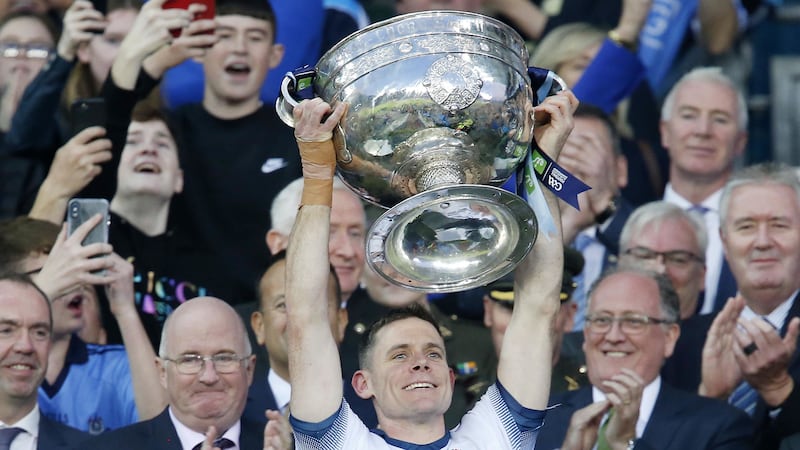 Dublin captain Stephen Cluxton has become the first goalkeeper to be chosen as 'Footballer of the Year'.&nbsp;