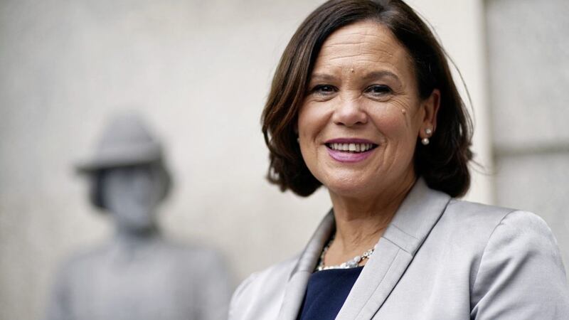Sinn F&eacute;in President Mary Lou McDonald at Leinster House. Picture by Brian Lawless/PA Wire 
