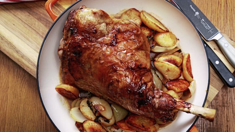Shoulder of lamb with potatoes &ndash; now, how Easter is that? 