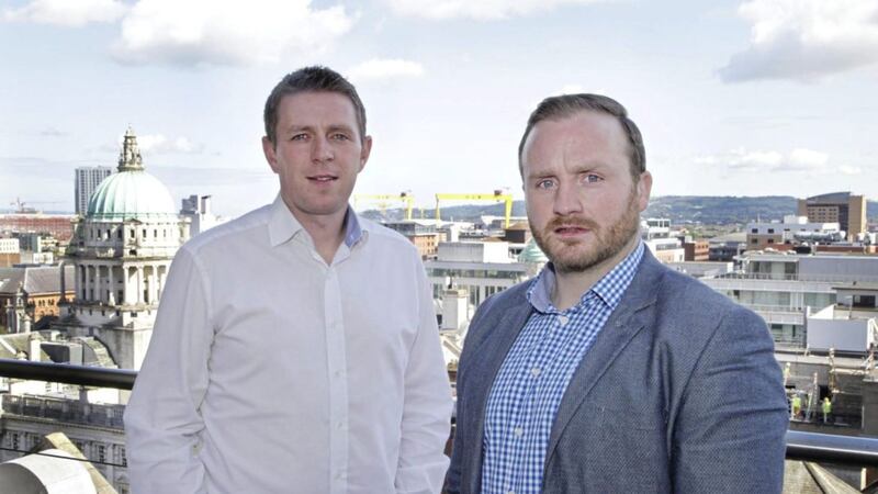 Announcing Digital DNA&#39;s expansion plans are Simon Bailie, commercial director and Gareth Quinn, founder. 