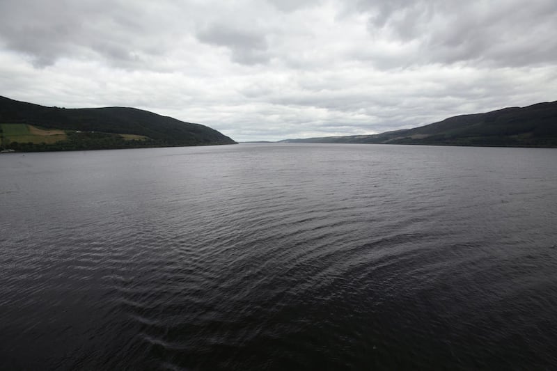 The dark, mysterious waters of Loch Ness in the Highlands