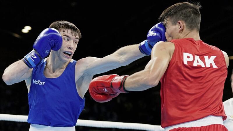 Jude Gallagher suffered a hand injury in his first fight after last summer&#39;s Commonwealth Games, but is now raring to go ahead of today&#39;s Strandja tournament return. Picture by PA 