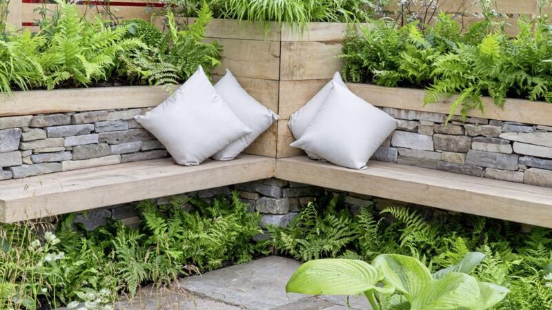 Seating placed in a suitable place will enhance your garden look 