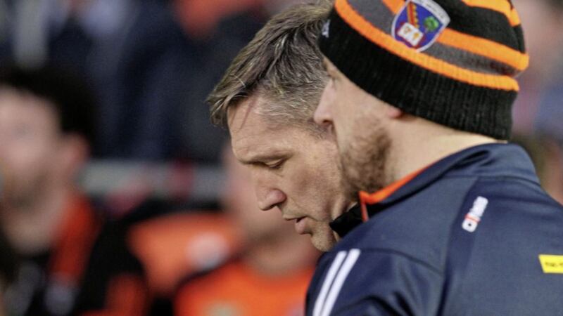 Armagh boss Kieran McGeeney has been banned for 12 weeks for an alleged incident arising from their NFL game against Antrim on March 25 