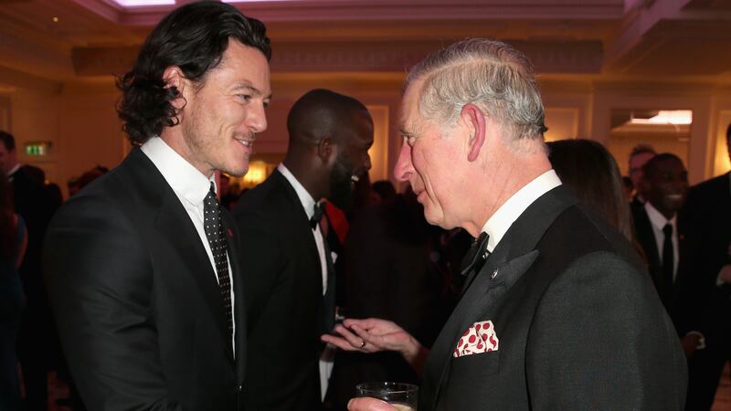 The actor had just finished the movie Dracula Untold when he met the then Prince of Wales.