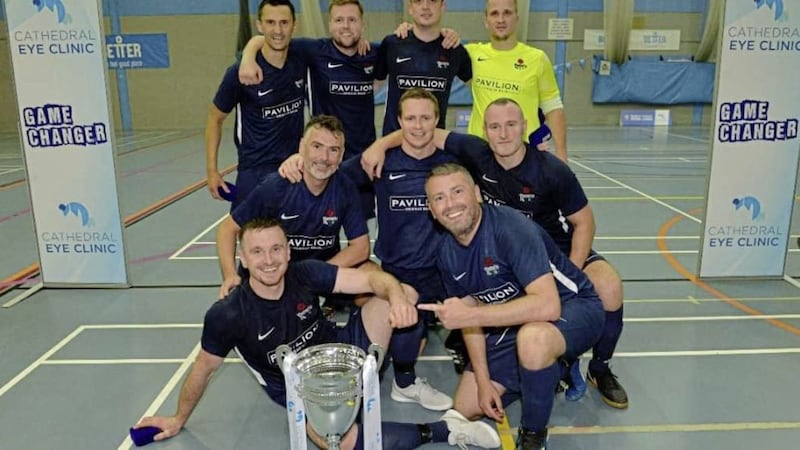 Rosario won the Northern Ireland Championship with a 4-1 win over Belfast United 