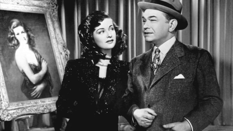 Edward G Robinson and Joan Bennett in The Woman In The Window 
