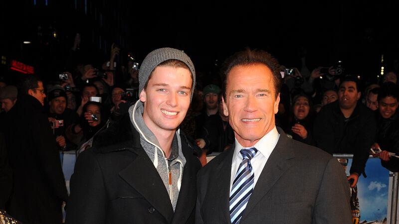 Patrick Schwarzenegger and his father Arnold