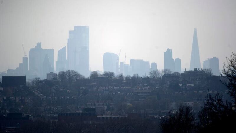 Transport emissions, which contribute to air pollution as well as global warming, are not coming down fast enough, the CCC said (Victoria Jones/PA)