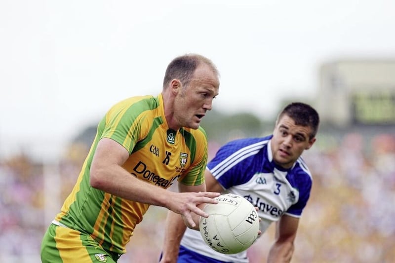 Drew Wylie held Colm McFadden scoreless from play in the 2013 Ulster final. Picture by Colm O&#39;Reilly 