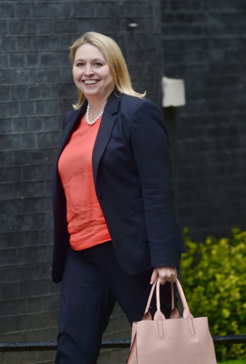 Karen Bradley arrives at 10 Downing Street (Victoria Jones/PA)