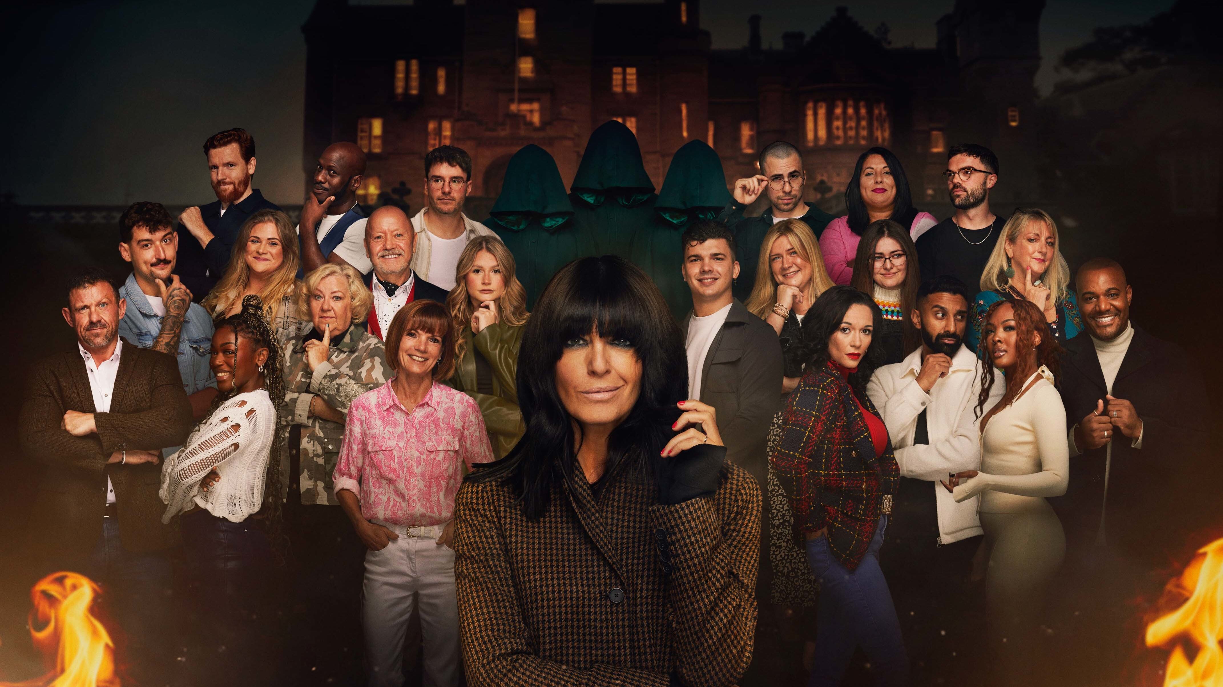 The cast of The Traitors, hosted by Claudia Winkleman