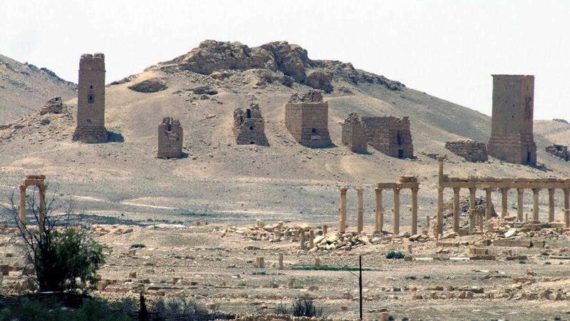The ancient Roman city of Palmyra, northeast of Damascus, Syria. Picture by SANA via AP