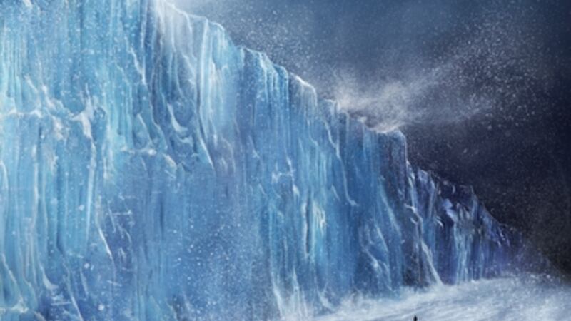 The ice wall from Game of Thrones which is really a disused cement works in Co Antrim