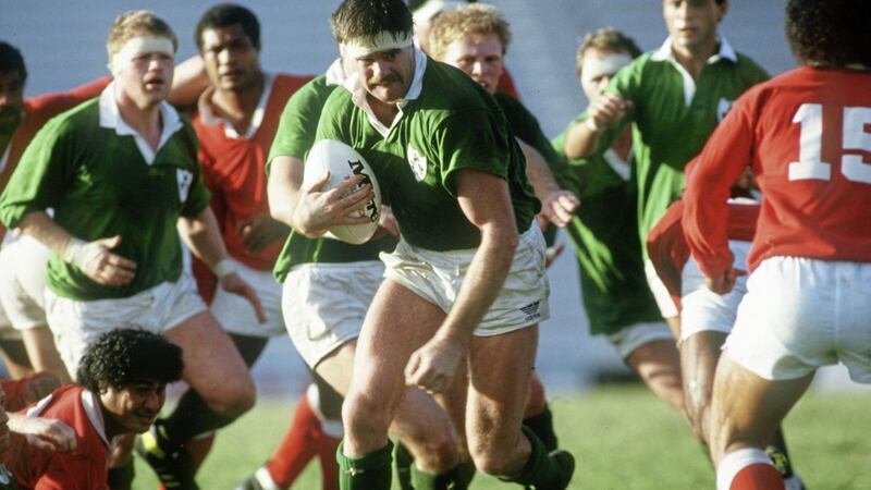 World Cup 1987; Ireland v Tonga Willie Anderson of Ireland &copy;INPHO/Billy Stickland 