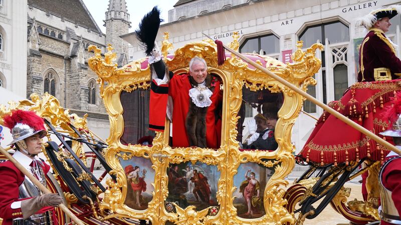 Alderman Nicholas Lyons marked his election as the 694th Lord Mayor of London.