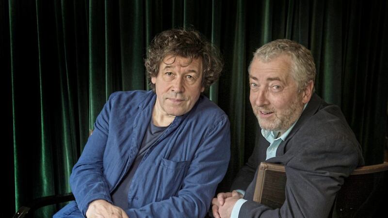 Stephen Rea and Neil Martin who will perform Seamus Heaney's translation of Book VI of Virgil's epic Latin poem the Aeneid at the MAC, Belfast, tomorrow