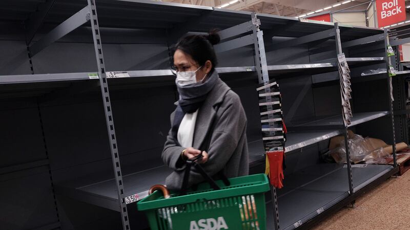 <b>THE OLD BOG ROLL:</b> Toilet rolls are flying off the shelves at Asda and other supermrkets as panic buyers panic into buying everything they need in case Coronavirus turns into a fully paid-up member of the pandemic club