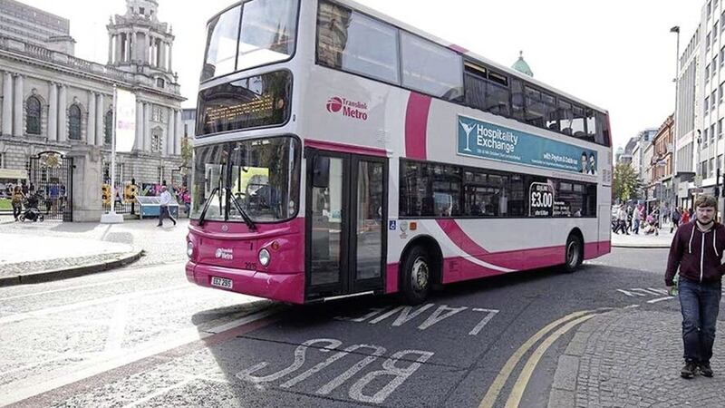 Police are investigating a report involving a bus driver in the Belfast City Hall area last Saturday.