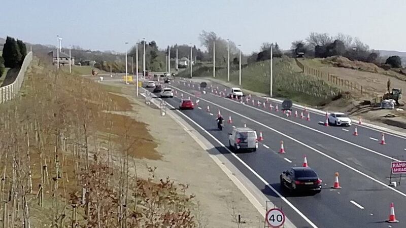 The new A6 carriageway between Derry and Dungiven is expected to open early next month 