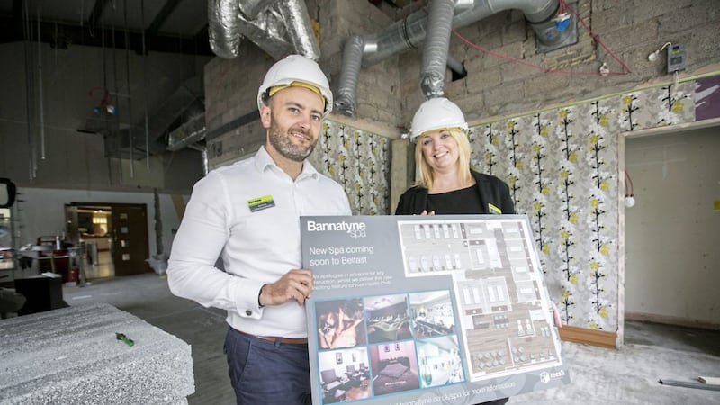 Dan Gray, deputy regional manager of the Bannatyne Group North East, with Nicola Turner, general manager of Bannatyne Belfast Health Club and Spa 