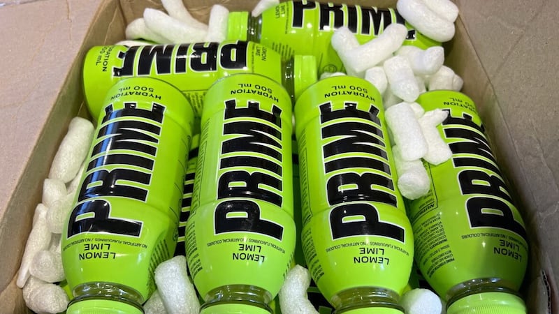 Bottles of Prime are being shipped in from the US due to demand. Picture by Mal McCann 