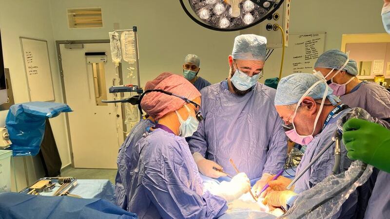 Surgeons perform the UK’s first womb transplant in Oxford (Womb Transplant UK/PA)