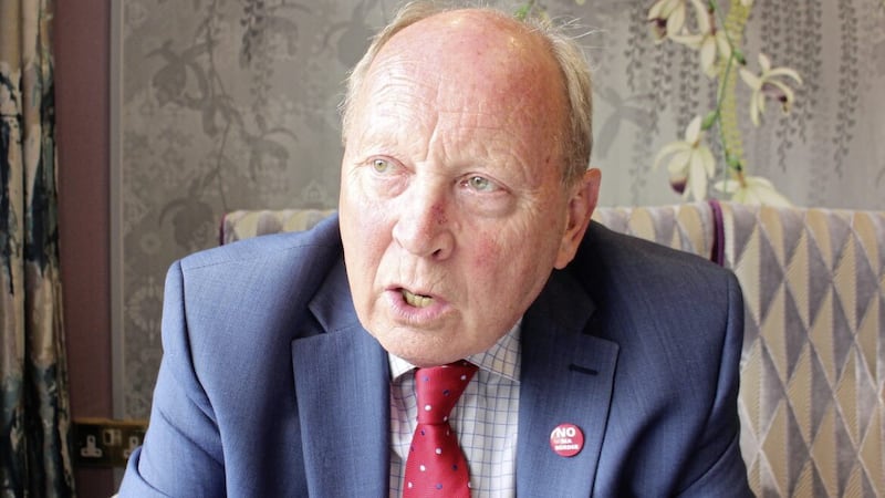Legal papers for a Supreme Court appeal against the protocol, comprising several cases taken by unionists including TUV leader Jim Allister, (pictured) were held up by customs in Belfast 