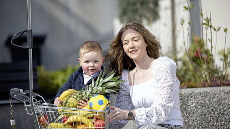 Lidl sales operation manager, Kate Bohan and her son Luca (2). Kate&rsquo;s partner is currently pregnant with the couples second baby through IVF. 