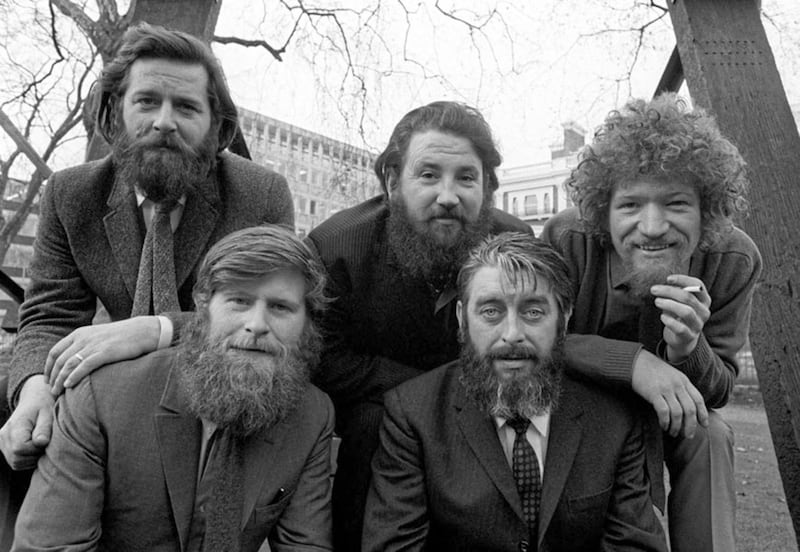 The Dubliners with founding member Ronnie Drew front right