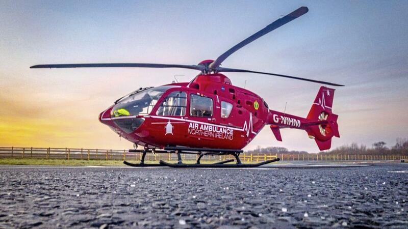The Air Ambulance was called to the scene of the fall at the North West 200 in Portstewart 