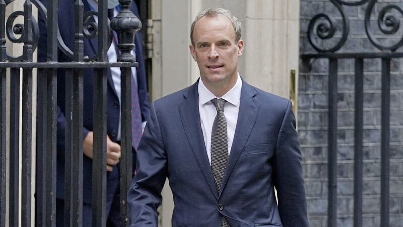 Dominic Raab has rejected calls to quit as foreign secretary for failing to make a call to help translators flee Afghanistan. Photo: Kirsty O&#39;Connor/PA Wire. 