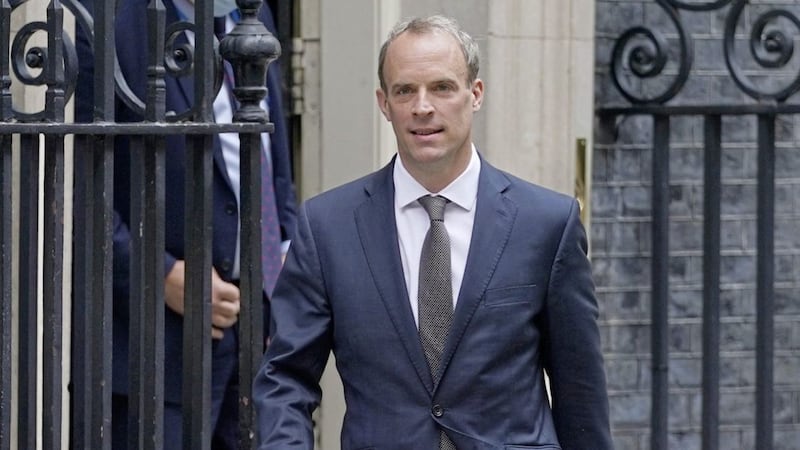 Dominic Raab has rejected calls to quit as foreign secretary for failing to make a call to help translators flee Afghanistan. Photo: Kirsty O&#39;Connor/PA Wire. 