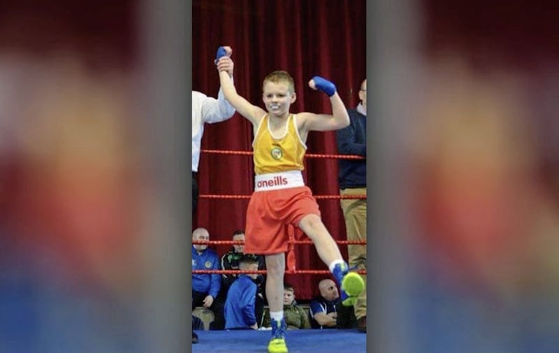 Young boxer Eoin Hamill was laid to rest today