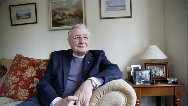 Rev Harold Good talks to The Irish News from his Co Down home. Picture by Hugh Russell 