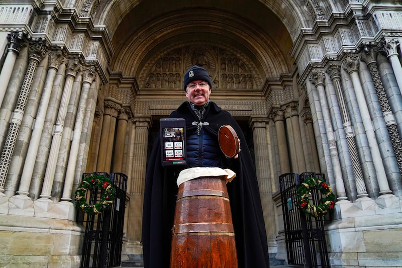Belfast’s ‘Black Santa’ returns for annual Christmas charity vigil