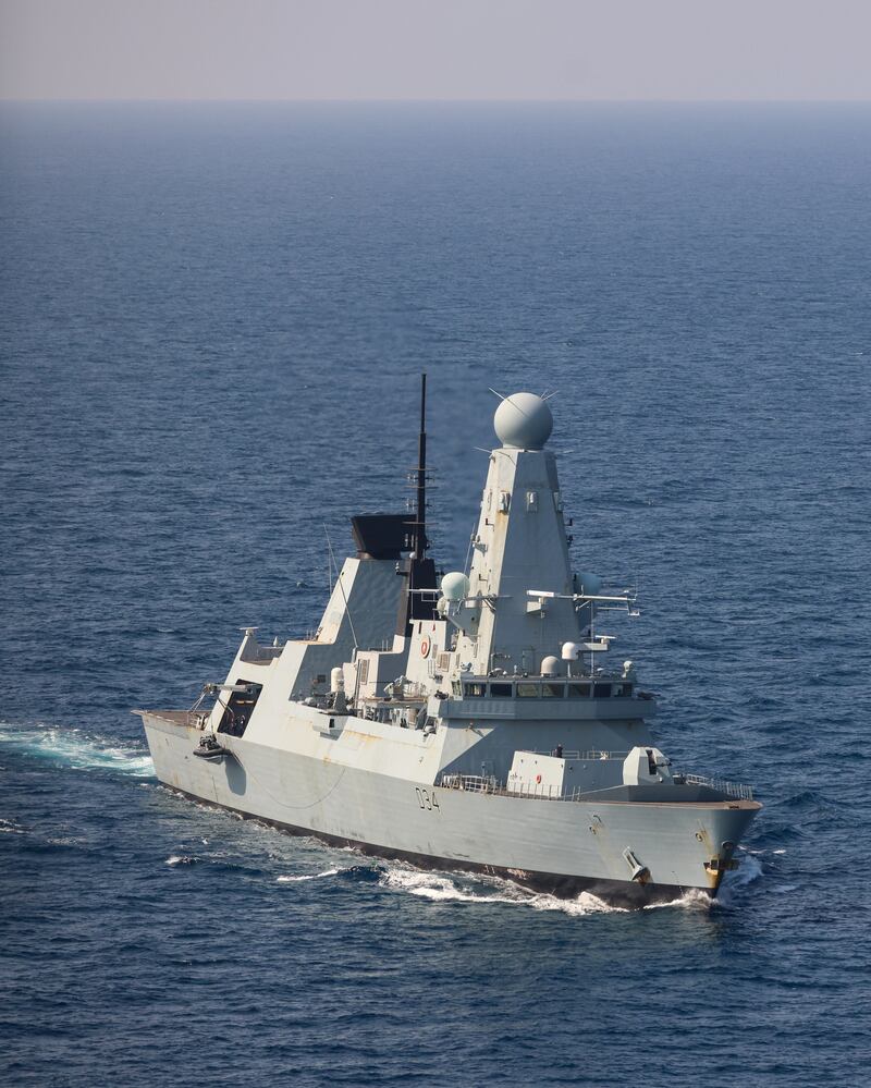 British destroyer HMS Diamond, stationed in the Red Sea, successfully repelled an attack on Saturday