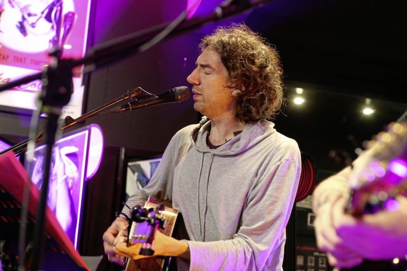 Snow Patrol play an acoustic gig in HMV in Belfast to mark the release of their new album Wildness. Picture by Matt Bohill