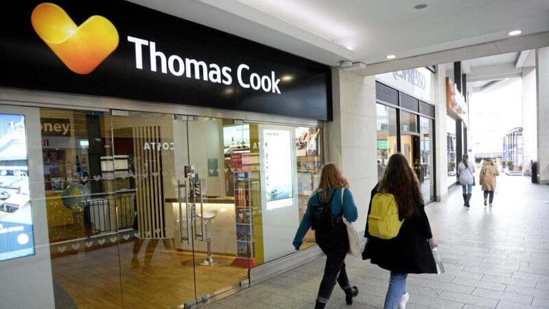 Thomas Cook at Victoria Square shopping centre, Belfast.. 