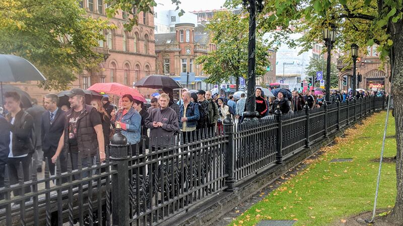 Queues formed around Belfast City Hall as Krispy Kreme gave away free boxes of doughnuts&nbsp;