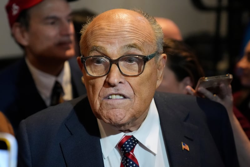 Rudy Giuliani was among those indicted (Matt Rourke/AP)