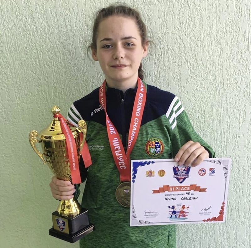 Carleigh Irving, of Illies GG, boxed impressively in Georgia to earn a bronze medal