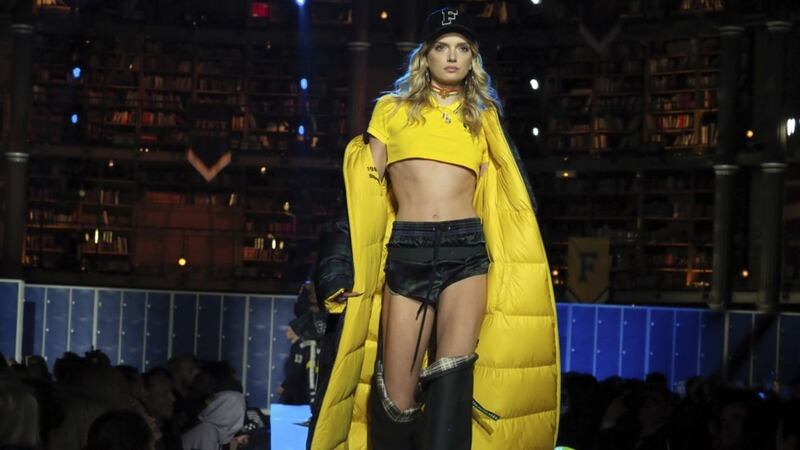 Rihanna took us back to school with a colourful PFW show