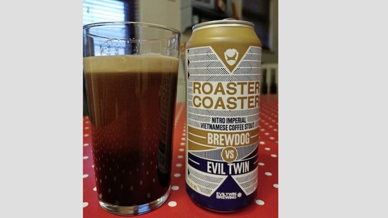 Brewdog hookrd up with US-based Danish brewers Evil Twin to create Roaster Coaster, a 9 per cent Vietnamese coffee nitro stout 