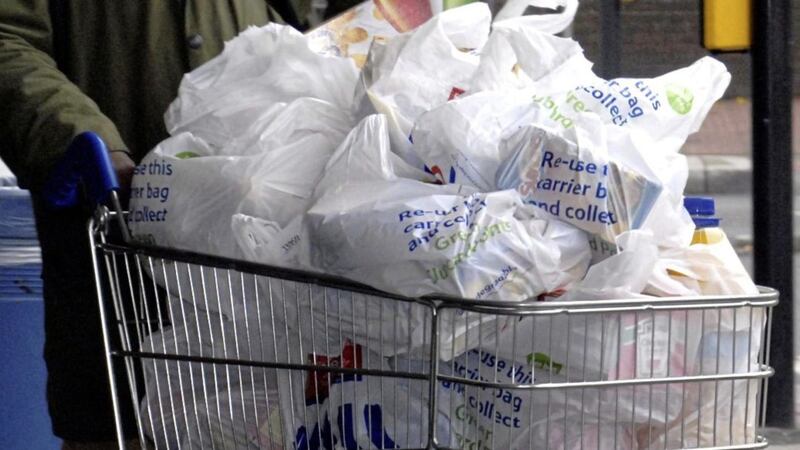 Regulations on single use carrier bags came into force in April 2013. Picture by Ali Waggie/PA Wire 