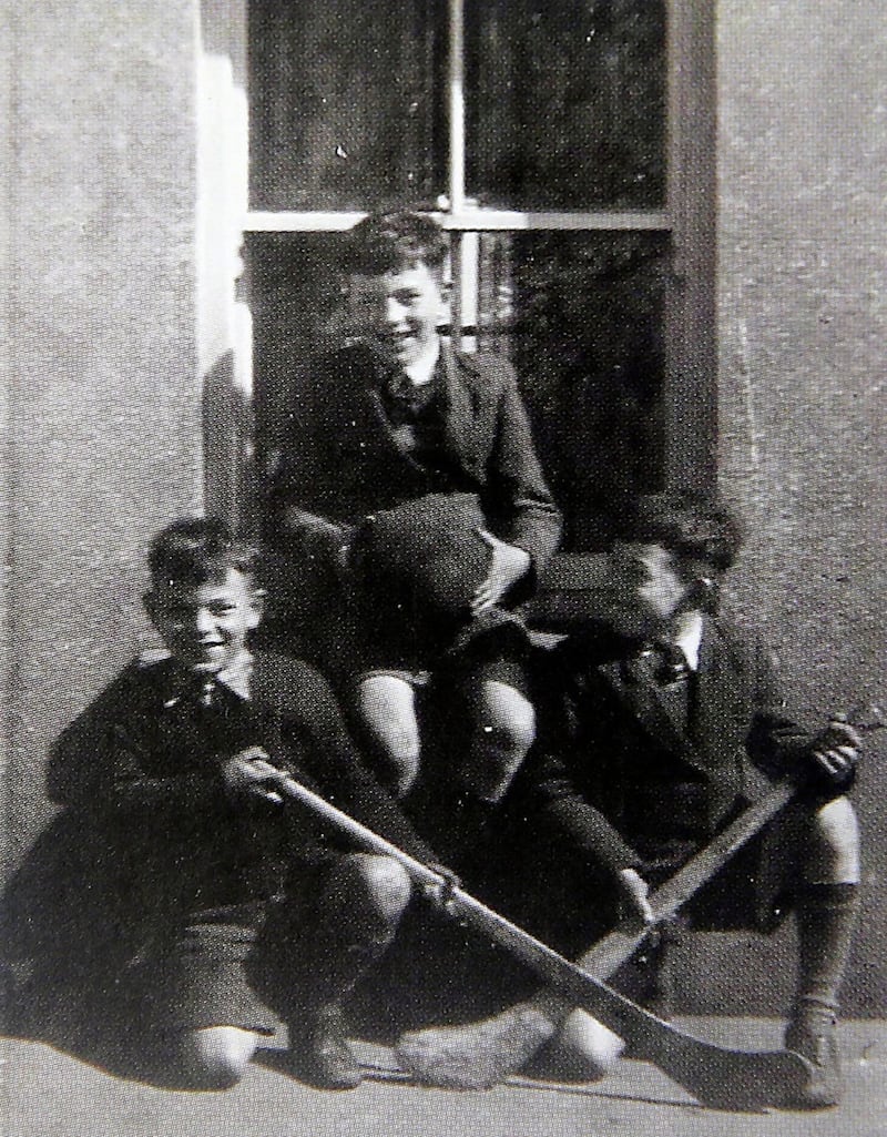 Young sportsmen - Gerry (seated), Pat (left) and Mike (right) 