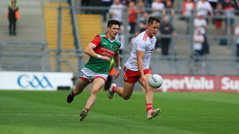 Tyrone's Kieran McGeary has been nominated for an Allstar and Footballer of the Year.<br />Picture Seamus Loughran&nbsp;