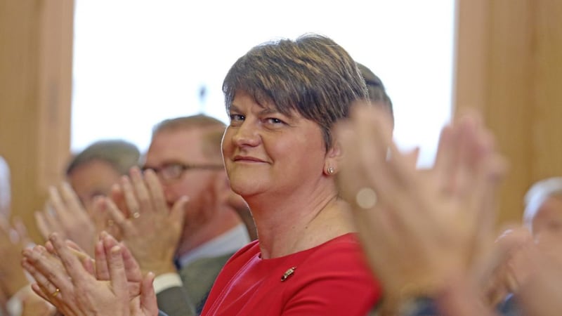 Arlene Foster at the DUP manifesto launch at the Old Court House in Antrim Picture Mal McCann. 
